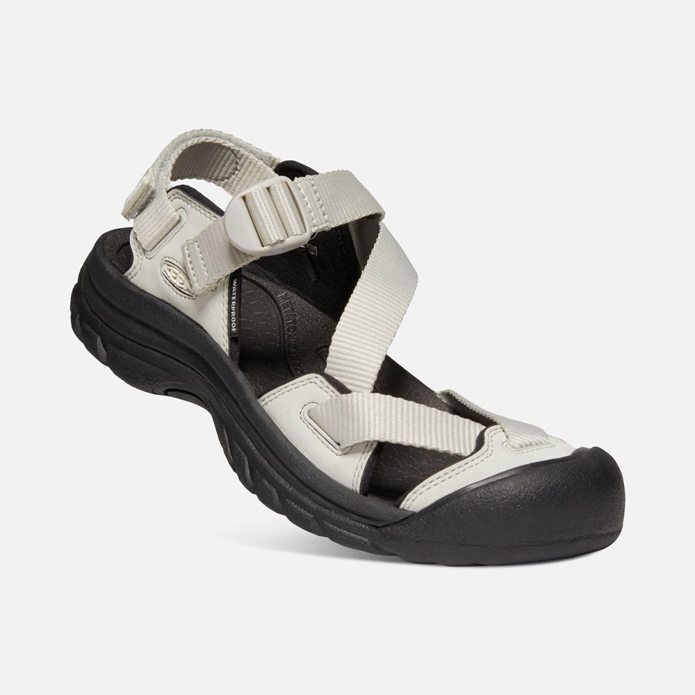 Sandalias Keen Mexico Plateados/Negros - Mujer Zerraport Ii - IF0873926